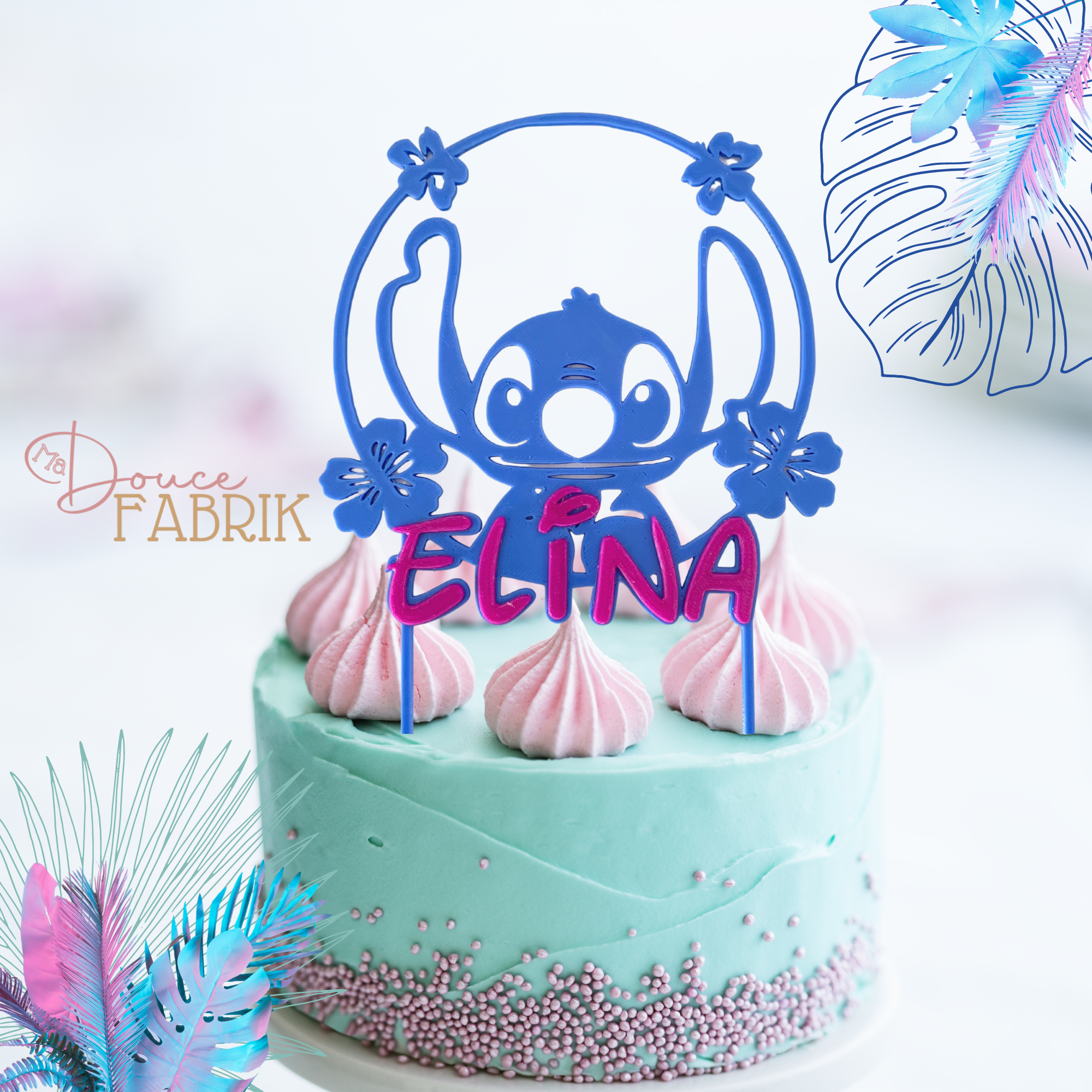 🌺Layer cake Stitch commandé - Gateau toulouse cake design