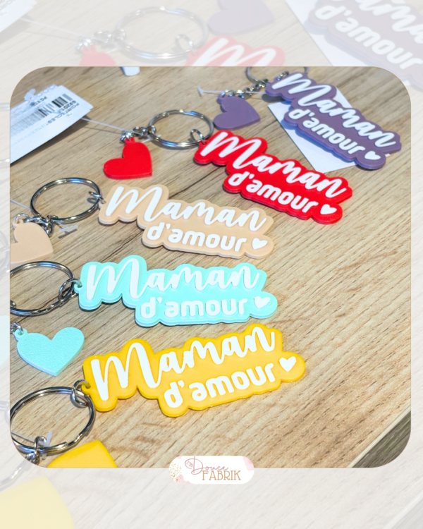 Porte-clés Maman : Amour & Tendresse – Image 2