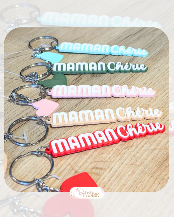 Porte-clés Maman : Amour & Tendresse
