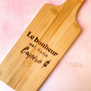 Planche Apéro Personnalisée en Bambou - L'Idée Cadeau Originale