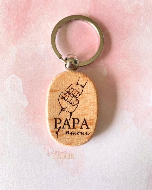 Porte-clés PAPA La Force et Tendresse du Lien Familial – Image 5