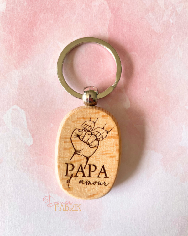 Porte-clés PAPA La Force et Tendresse du Lien Familial – Image 4