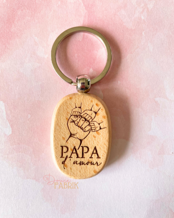 Porte-clés PAPA La Force et Tendresse du Lien Familial – Image 3