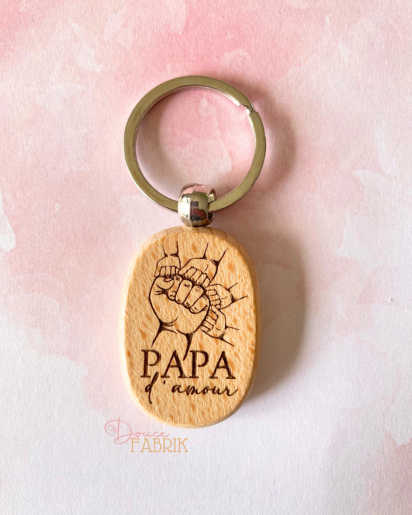 Porte-clés PAPA La Force et Tendresse du Lien Familial – Image 2