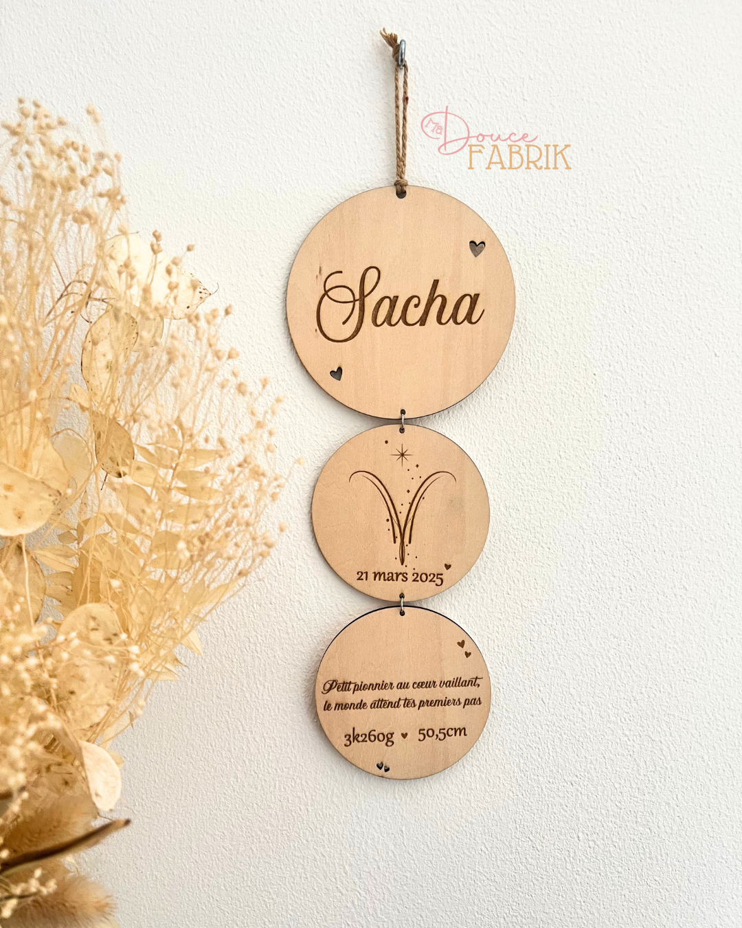 Suspension bois "Mon Histoire Céleste" – Image 2