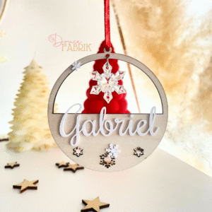 Suspension de Noël personnalisée « Cristal de Flocons »