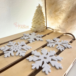 Dessous de verre flocon – Lot de 4, impression 3D