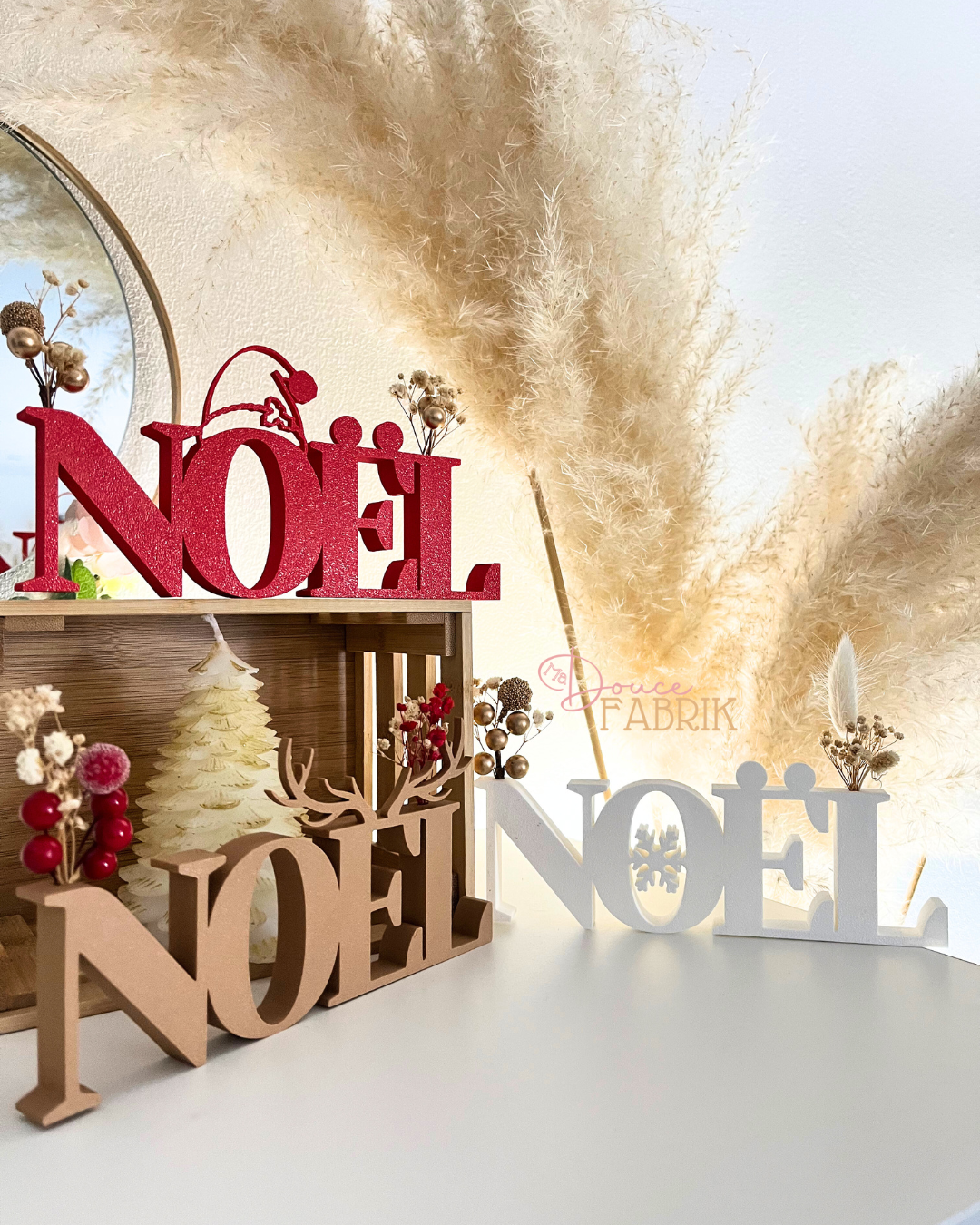 Mot "Noël" décoratif