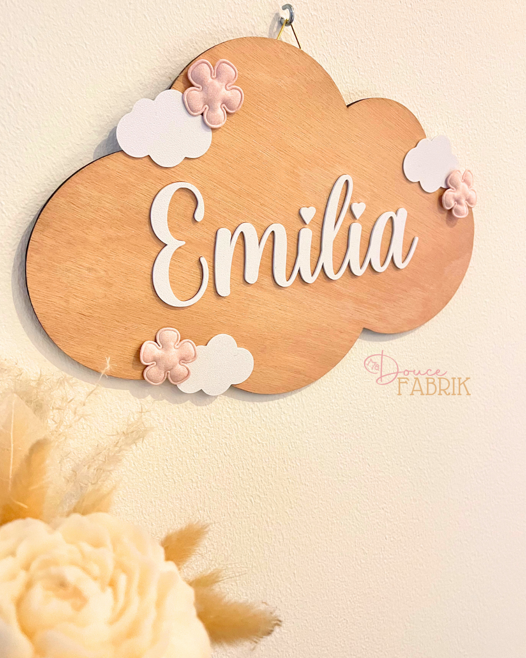 Plaque de Porte Nuage Personnalisée – Image 4