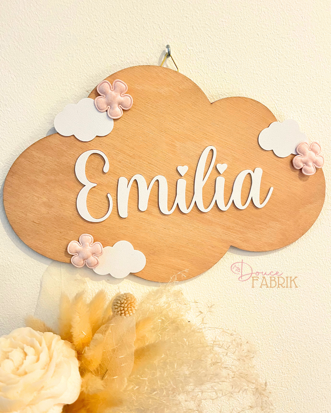 Plaque de Porte Nuage Personnalisée – Image 2