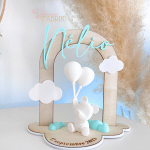 Arche Décorative Personnalisée "l'Ourson aux ballons"