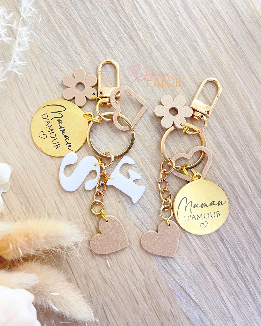 Porte-clés Chic Multi-Breloques "Maman" – Image 3