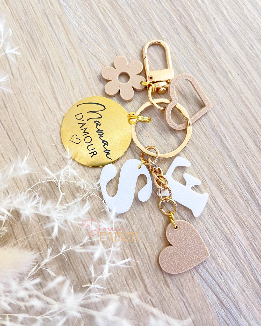Porte-clés Chic Multi-Breloques "Maman" – Image 4