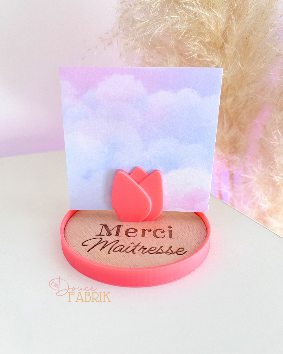 Porte-Mémo "Douceur Florale" – Cadeau Maîtresse Personnalisé – Image 4
