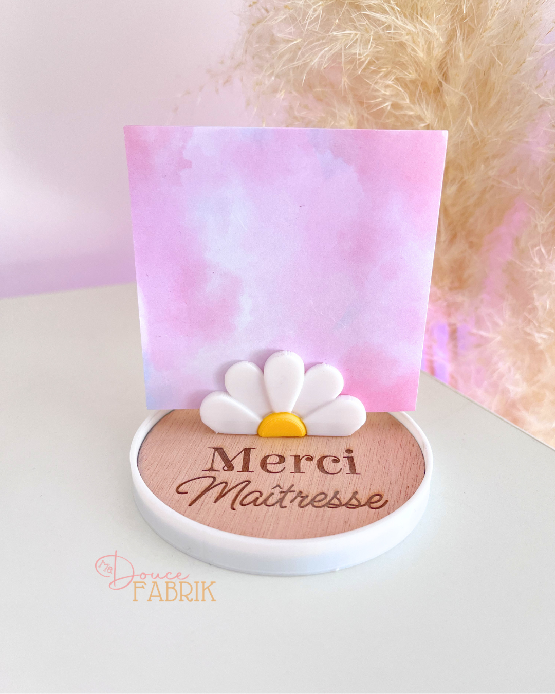 Porte-Mémo "Douceur Florale" – Cadeau Maîtresse Personnalisé – Image 3