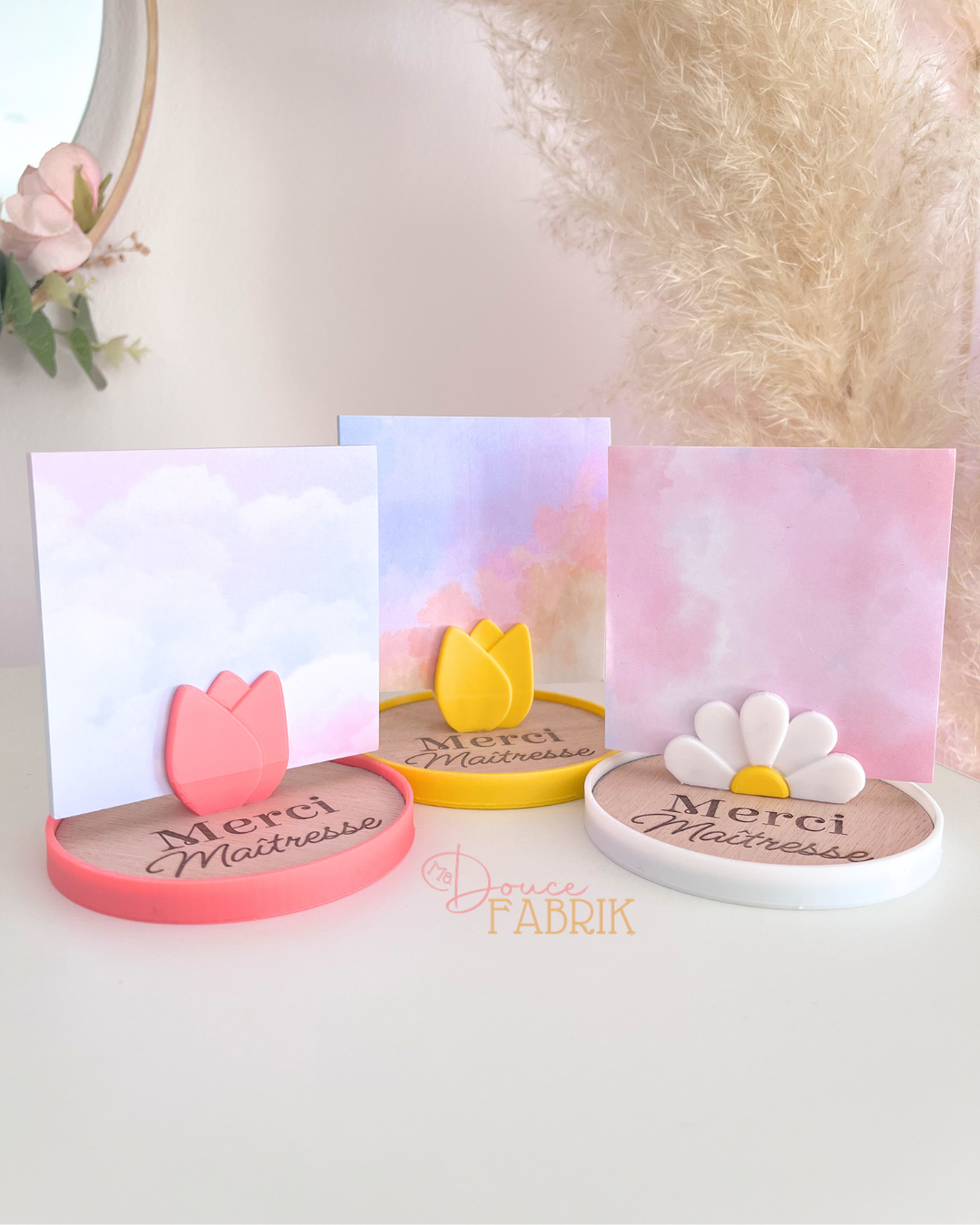 Porte-Mémo "Douceur Florale" – Cadeau Maîtresse Personnalisé – Image 2
