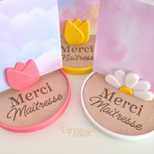 Porte-Mémo "Douceur Florale" – Cadeau Maîtresse Personnalisé