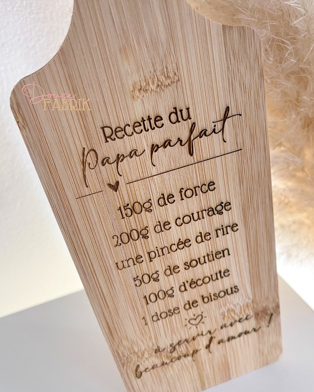 Planche à Découper Gravée "Recette du Papa Parfait" – Image 5
