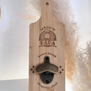 Décapsuleur Mural "La Bière de Papa"